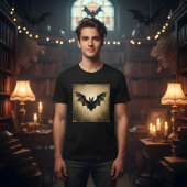 Vintages Halloween-Bat-Design T-Shirt