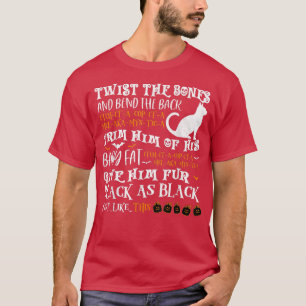 Vintages Halloween Beängstigend Black Cat Jackolan T-Shirt