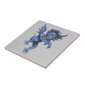 Vintages Halloween, Beängstigender Gardinendemon Fliese (Seite)