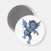 Vintages Halloween, Beängstigender Gardinendemon Magnet (Vorderseite/Rückseite)