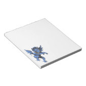 Vintages Halloween, Beängstigender Gardinendemon Notizblock (angewinkelt)