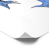 Vintages Halloween, Beängstigender Gardinendemon Poster (Ecke)