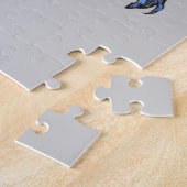 Vintages Halloween, Beängstigender Gardinendemon Puzzle (Seite)