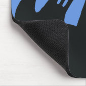 Vintages Halloween, Beängstigendes Spuk Haus und H Mousepad (Ecke)