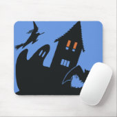 Vintages Halloween, Beängstigendes Spuk Haus und H Mousepad (Mit Mouse)