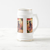 Vintages Halloween Bierglas (VorderseiteRechts)