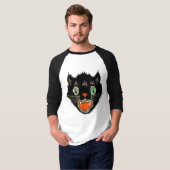 Vintages Halloween Black Cat Shirt (Vorne ganz)