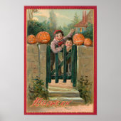 Vintages Halloween Boys and Pumpkins Poster von 19 (Vorne)