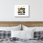 Vintages Halloween-Bulleblatt Leinwanddruck (Insitu (Schlafzimmer))