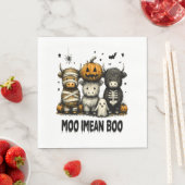 Vintages Halloween-Bulleblatt Serviette (Beispiel)