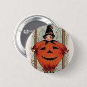 Vintages Halloween Button (Vorne & Hinten)