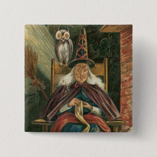 Vintages Halloween-Button Button (Vorderseite)