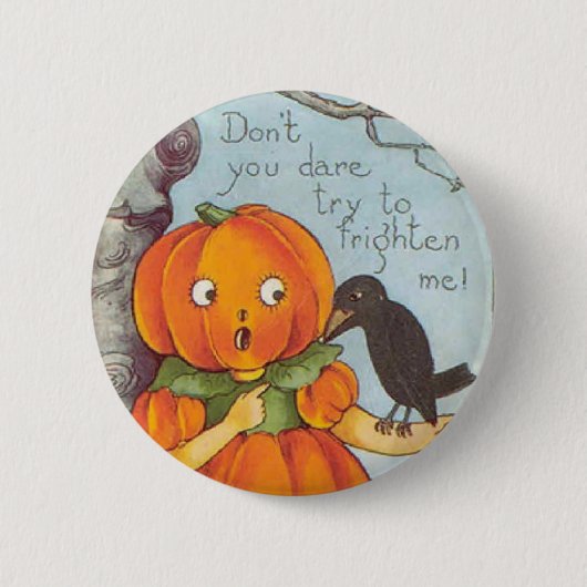 Vintages Halloween-Button Button (Vorderseite)
