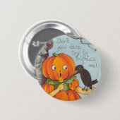 Vintages Halloween-Button Button (Vorne & Hinten)