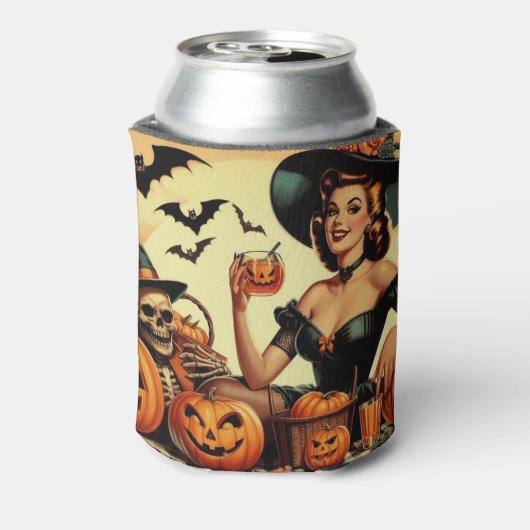 Vintages Halloween-Button Dosenkühler (Kanne Rückseite)