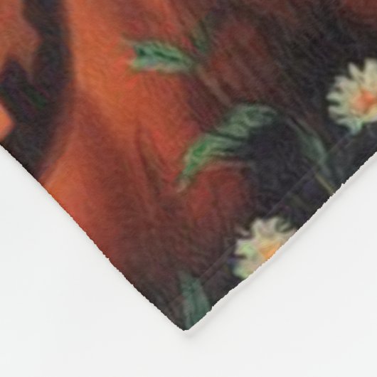 Vintages Halloween-Button Fleecedecke (Ecke)