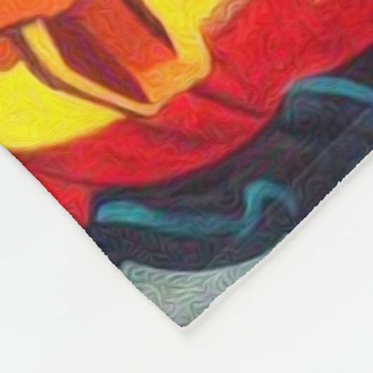 Vintages Halloween-Button Fleecedecke (Ecke)