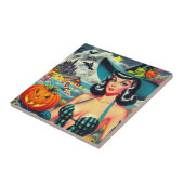 Vintages Halloween-Button Fliese (Seite)