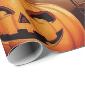 Vintages Halloween-Button Geschenkpapier (Rolleneckpunkt)