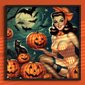 Vintages Halloween-Button Poster