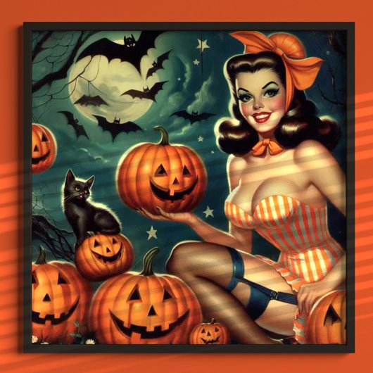 Vintages Halloween-Button Poster