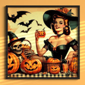 Vintages Halloween-Button Poster