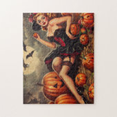 Vintages Halloween-Button Puzzle (Vertikal)