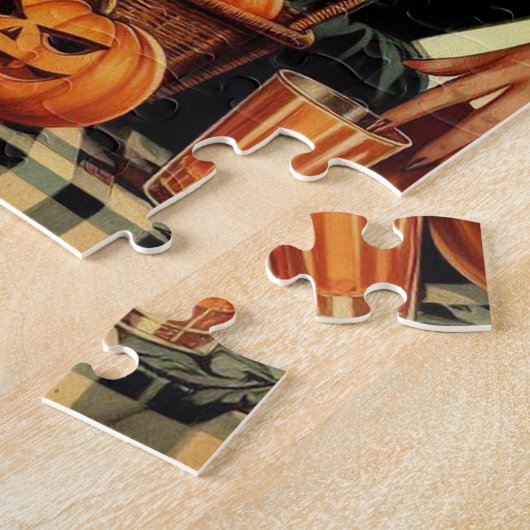 Vintages Halloween-Button Puzzle (Seite)