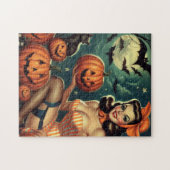 Vintages Halloween-Button Puzzle (Horizontal)