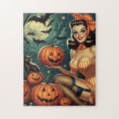 Vintages Halloween-Button Puzzle (Vertikal)
