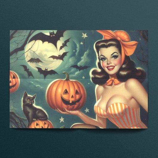 Vintages Halloween-Button Seidenpapier