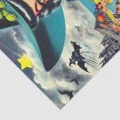 Vintages Halloween-Button Seidenpapier (Ausschnitt)