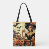 Vintages Halloween-Button Tasche (Rückseite)