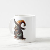 Vintages Halloween Candy Monster Kaffeetasse (Vorderseite Links)
