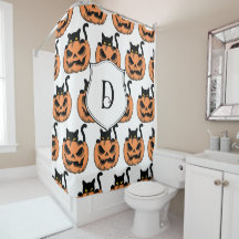 Vintages Halloween Cat Spooky Muster Personalisier