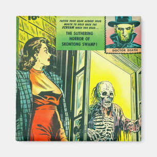 Vintages Halloween-Comic-Buch Magnet