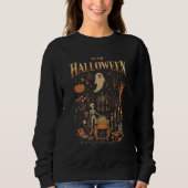 Vintages Halloween-Design - Geist, Kürbis Sweatshirt (Vorderseite)