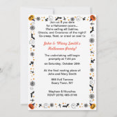 Vintages Halloween Einladung (Rückseite)