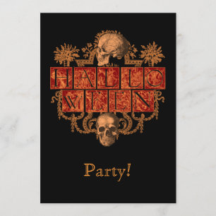 Vintages Halloween Einladung