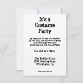 Vintages Halloween Einladung (Vorderseite)