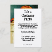 Vintages Halloween Einladung (Vorne/Hinten)