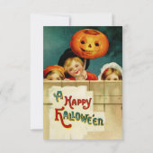 Vintages Halloween Einladung (Rückseite)