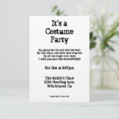 Vintages Halloween Einladung (Stehend Vorderseite)