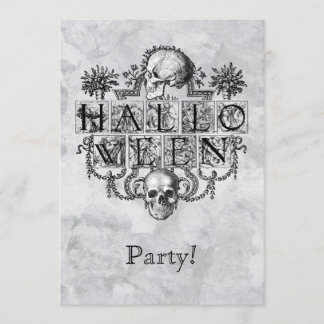 Vintages Halloween Einladung