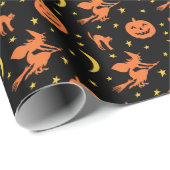 Vintages Halloween-Entwurfs-Verpackungs-Papier Geschenkpapier (Rolleneckpunkt)