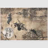 Vintages Halloween Ephemera Decoupage Seidenpapier (Vorderseite)