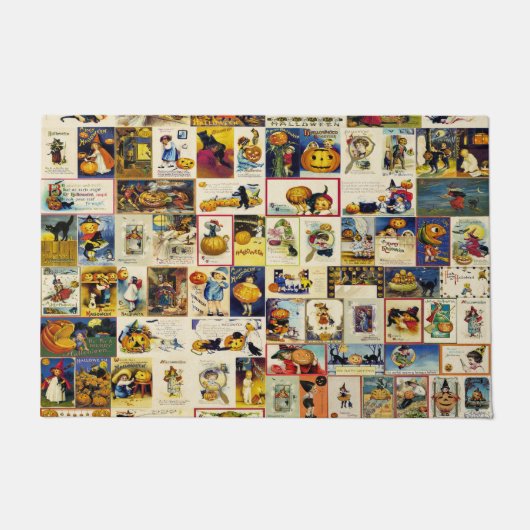 Vintages Halloween Ephemera Fußmatte (Vorderseite)