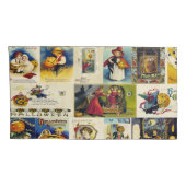 Vintages Halloween Ephemera Kissenbezug (Rückseite-Rechts)