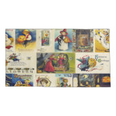 Vintages Halloween Ephemera Kissenbezug (Rückseite-Links)