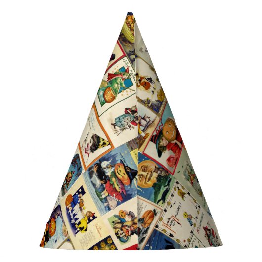 Vintages Halloween Ephemera Partyhütchen (Rückseite)